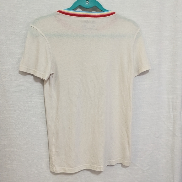 Spiritual Gangster "We are stronger together" rainbow gold cream Tshirt size L - Picture 4 of 7